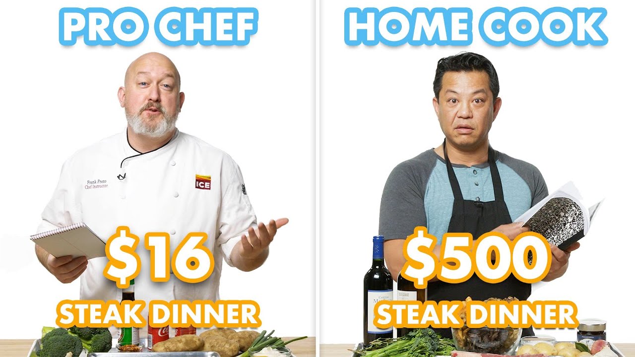 $500 vs $16 Steak Dinner: Pro Chef & Home Cook Swap Ingredients | Epicurious