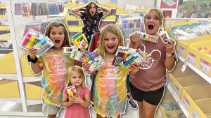 BACK to SCHOOL Shopping with 6 KIDS!